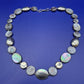 Elegante Perlmutt Ketten Collier in schillernden Farben Vintage