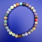 Buntes Edelstein Stretch Armband Multicolor Naturstein Perlen