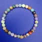 Buntes Edelstein Stretch Armband Multicolor Naturstein Perlen