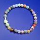 Buntes Edelstein Stretch Armband Multicolor Naturstein Perlen