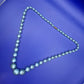 Elegante Vintage Perlenkette mit Verlauf in Pastellblau