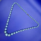 Elegante Vintage Perlenkette mit Verlauf in Pastellblau