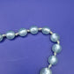 Elegante Vintage Perlenkette mit Verlauf in Pastellblau