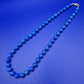 Vintage Kette Lapislazuli Perlenkette Blau Boho Klassisch