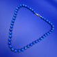 Vintage Kette Lapislazuli Perlenkette Blau Boho Klassisch