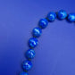 Vintage Kette Lapislazuli Perlenkette Blau Boho Klassisch