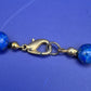 Vintage Kette Lapislazuli Perlenkette Blau Boho Klassisch