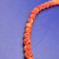 Vintage Korallen Optik Perlenkette Kette in Rot Orange