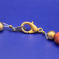 Vintage Korallen Optik Perlenkette Kette in Rot Orange