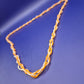 Elegante Vintage Kette gedrehtes Perlen Design Orange Weiß