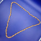 Elegante Vintage Kette gedrehtes Perlen Design Orange Weiß