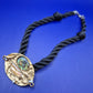 Vintage Statement Kette Seilkordel mit künstlerischem Anhänger
