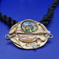 Vintage Statement Kette Seilkordel mit künstlerischem Anhänger