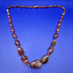 Vintage Bernstein Kette Tropfenform Verlauf