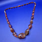 Vintage Bernstein Kette Tropfenform Verlauf
