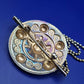 Vintage Brosche mit Kettenelementen im keltischen Stil