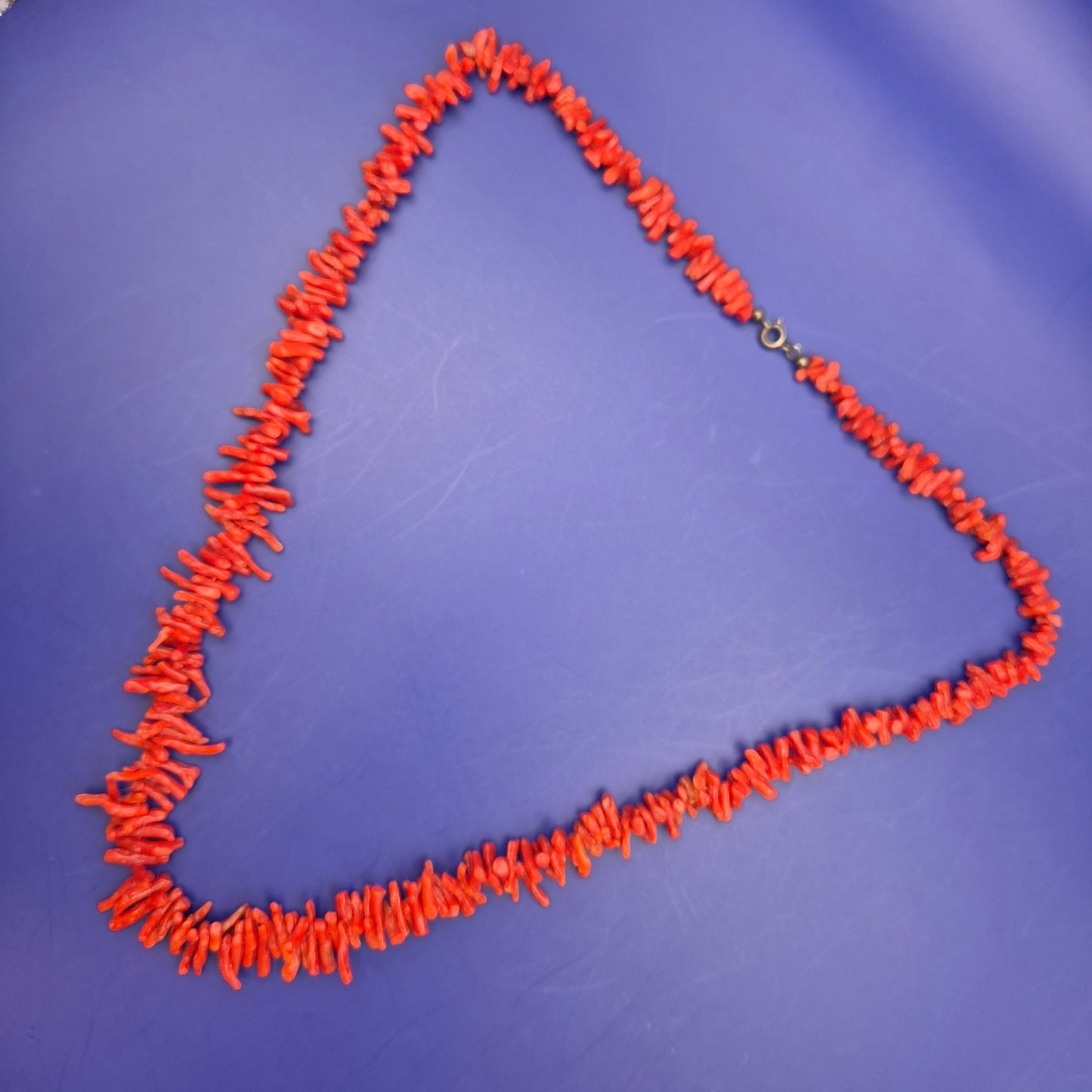Vintage Korallenkette aus rotem Korallen-Splitter Zweigen