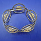 Vintage Art Déco Stil Armband mit schwarzen Onyx Elementen
