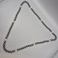 Elegante Vintage Kette mit Hämatit-Perlen und Akzenten