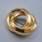 Elegante Vintage Brosche in Goldoptik verschlungene Kreise
