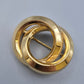Elegante Vintage Brosche in Goldoptik verschlungene Kreise