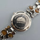 Vintage Q&Q Damen Armbanduhr mit abstraktem Gliederarmband
