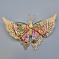 Vintage Schmetterlingsbrosche mit glitzernden Emaille Akzenten