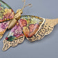 Vintage Schmetterlingsbrosche mit glitzernden Emaille Akzenten