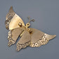 Vintage Schmetterlingsbrosche mit glitzernden Emaille Akzenten
