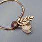 Vintage Armreif mit floralem Blumendekor und Emaille-Applikationen
