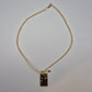 Vintage Sternzeichen Kette ARIES Widder mit Anhänger Goldfarben