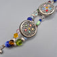 Buntes Vintage Armband mit drei kunstvollen Ornament-Elementen