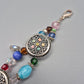 Buntes Vintage Armband mit drei kunstvollen Ornament-Elementen