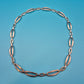 Elegante Vintage Kette mit geometrischen Gliedern