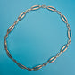 Elegante Vintage Kette mit geometrischen Gliedern