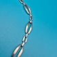 Elegante Vintage Kette mit geometrischen Gliedern