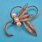 Vintage Filigran Brosche mit Perlen Design Silberfarben
