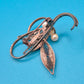 Vintage Filigran Brosche mit Perlen Design Silberfarben