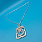 Vintage Statement Kette mit geometrischem Anhänger strukturiert