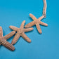Goldfarbene Seestern Statement Kette im maritimen Design
