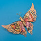 Vintage Schmetterling Brosche mit goldfarbenem Filigran und Emaille-Optik