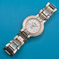 Omax Crystal Quartz Damen Uhr Edelstahl Armbanduhr