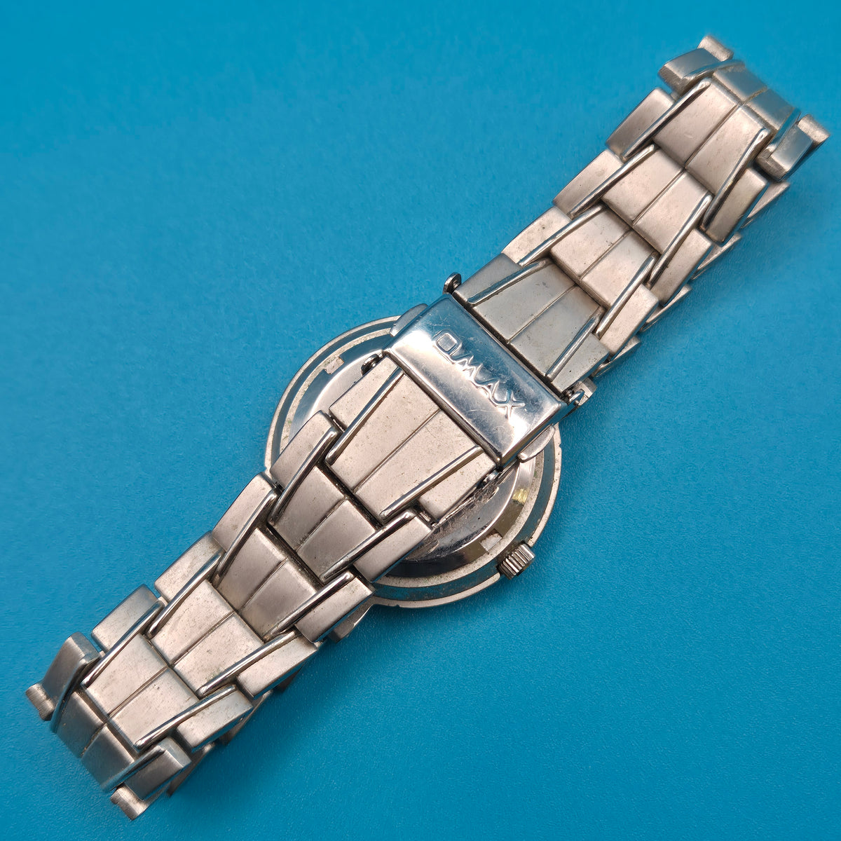 Omax Crystal Quartz Damen Uhr Edelstahl Armbanduhr
