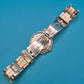 Omax Crystal Quartz Damen Uhr Edelstahl Armbanduhr