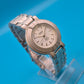 Omax Crystal Quartz Damen Uhr Edelstahl Armbanduhr