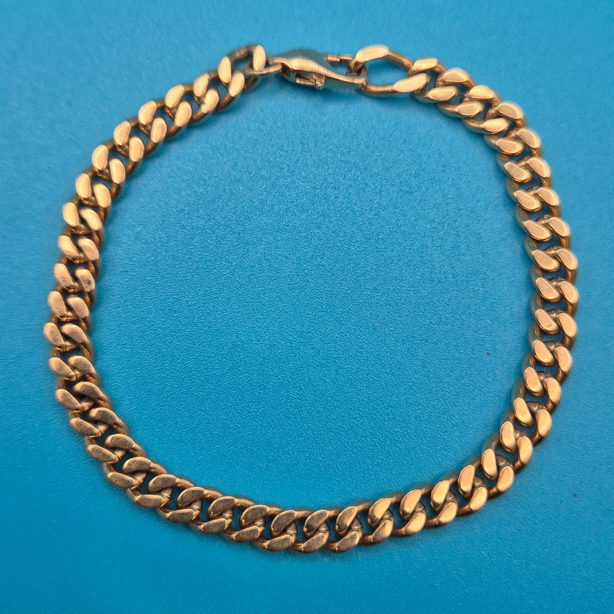 Klassisches Panzerarmband Goldfarben