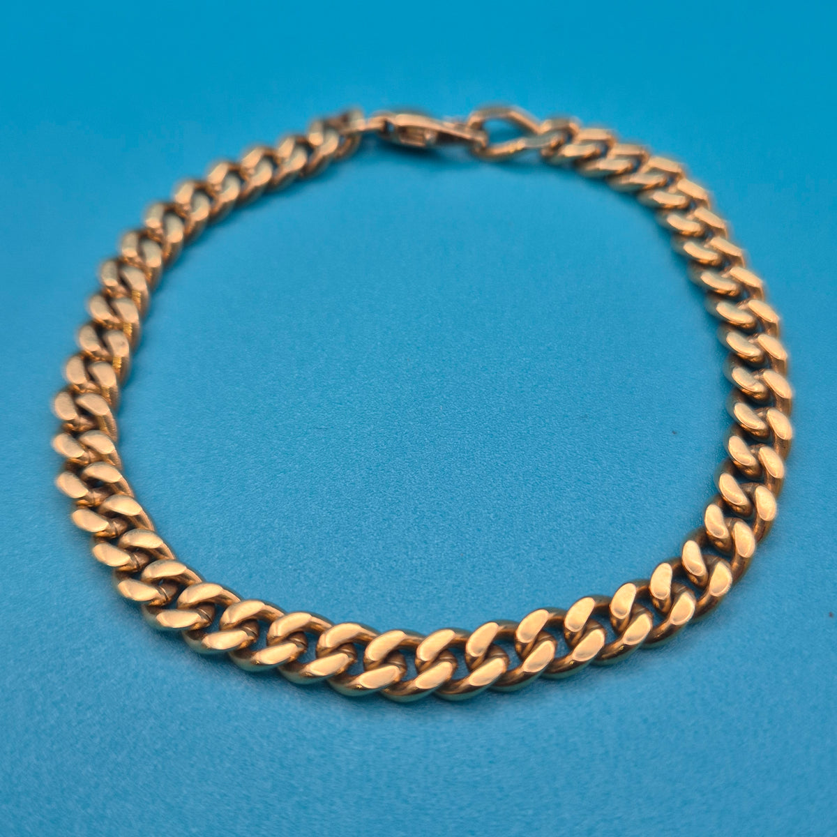 Klassisches Panzerarmband Goldfarben