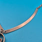 Mid-Century Statement Collier mit quadratischen Steinen und Metall-Elementen