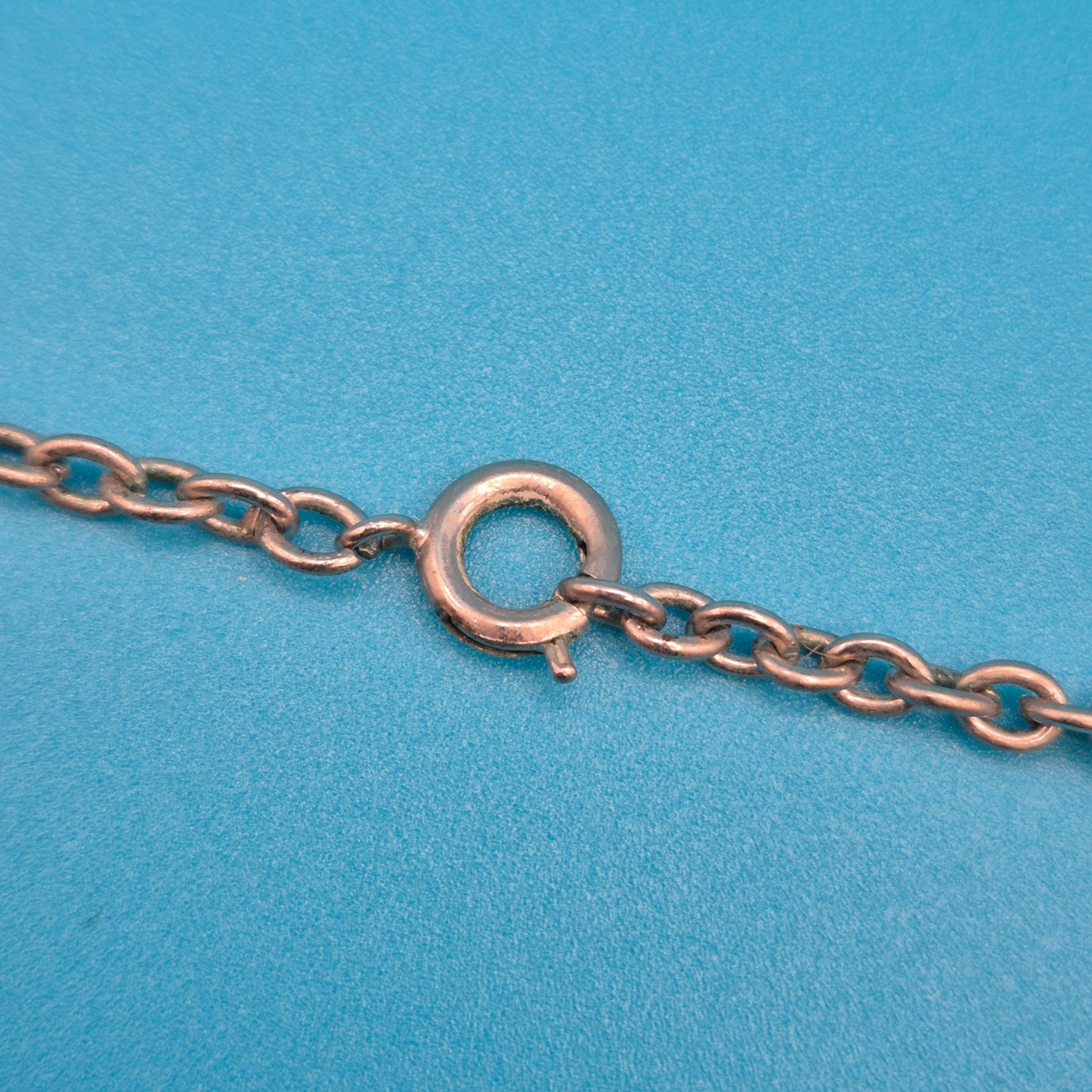 Mid-Century Statement Collier mit quadratischen Steinen und Metall-Elementen