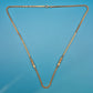 Vintage Goldfarbene Kette mit zwei Zierelementen